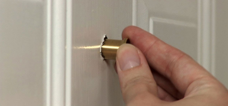 peephole door repair in Pace